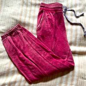 Anthropologie Pink/Magenta Sweats